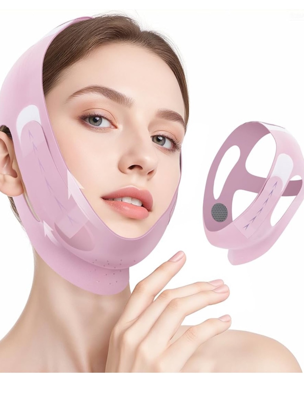 Pink Chin Strap Jawline Shaper for Women
